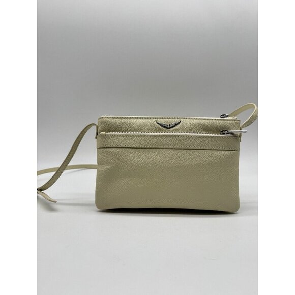 ZADIG & VOLTAIRE Stella wings leather women's crossbody + pouch DEFECTIVE - Picture 14 of 15